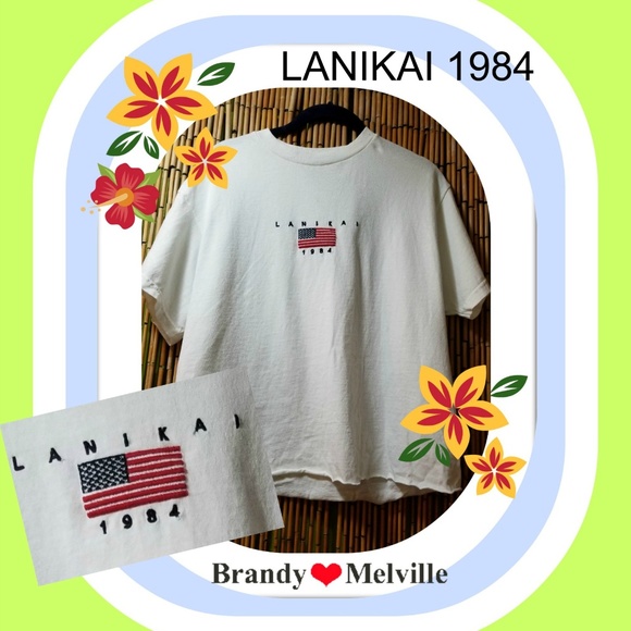 NEW Brandy Melville Lanikai 1984 Hawaii Aleena top - Picture 2 of 3